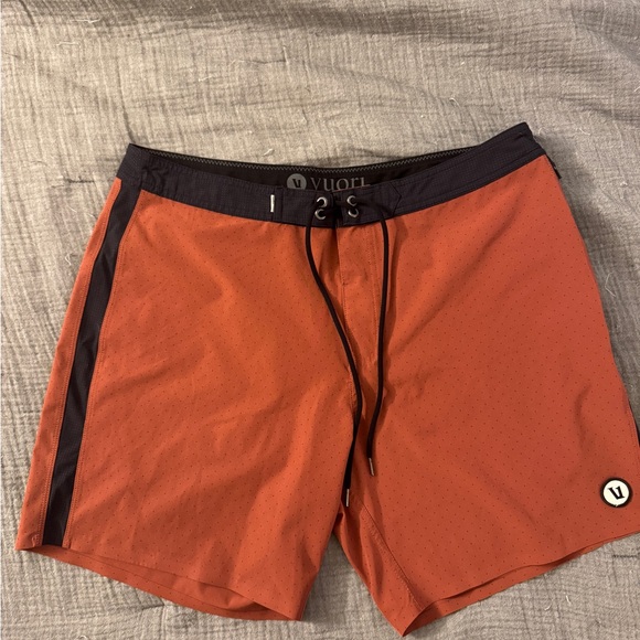 Vuori Men's Rust Board Shorts - Picture 1 of 3